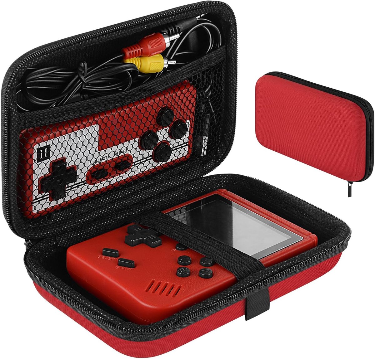 SnelShoppen - Draagtas voor Handheld Game Console - Beschermende Reiszak voor Retro Mini Spelcomputers met Oplaadkabel, Oordopjes, Batterijen en Acces