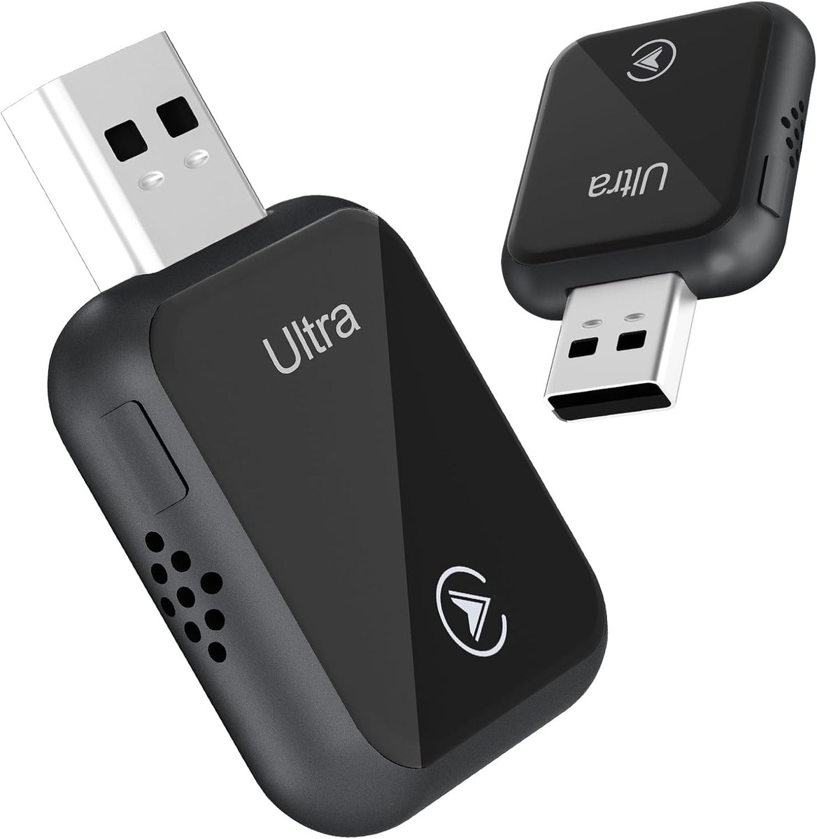 SnelShoppen - CarPlay Wireless Adapter Mini 2-in-1, Automatische Verbinding, Upgrade 2025 voor Auto, Draadloze Verbinding, Compatibiliteit met iPhone,