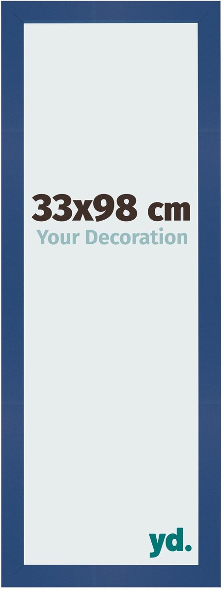 Your Decoration - Fotolijst 33x98 cm - MDF - Donkerblauw - Bologna