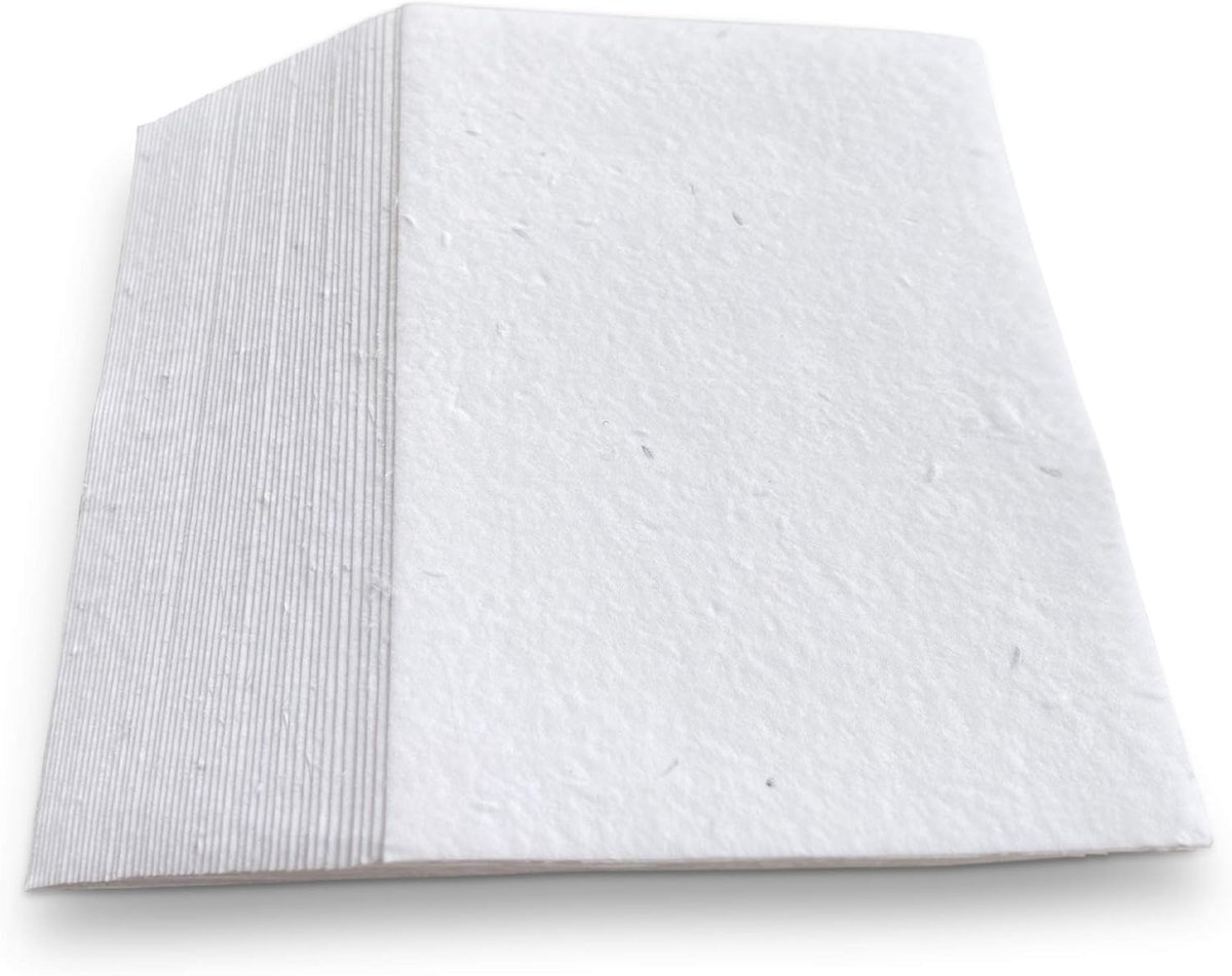 SnelShoppen - Plantbare Bloemzaad Papier A4 - 21x30cm - 50 Vel - Handgemaakt 250GSM Gerecycled Katoen - Uitnodigingen, Schetsen, Schrijven - Duurzaam