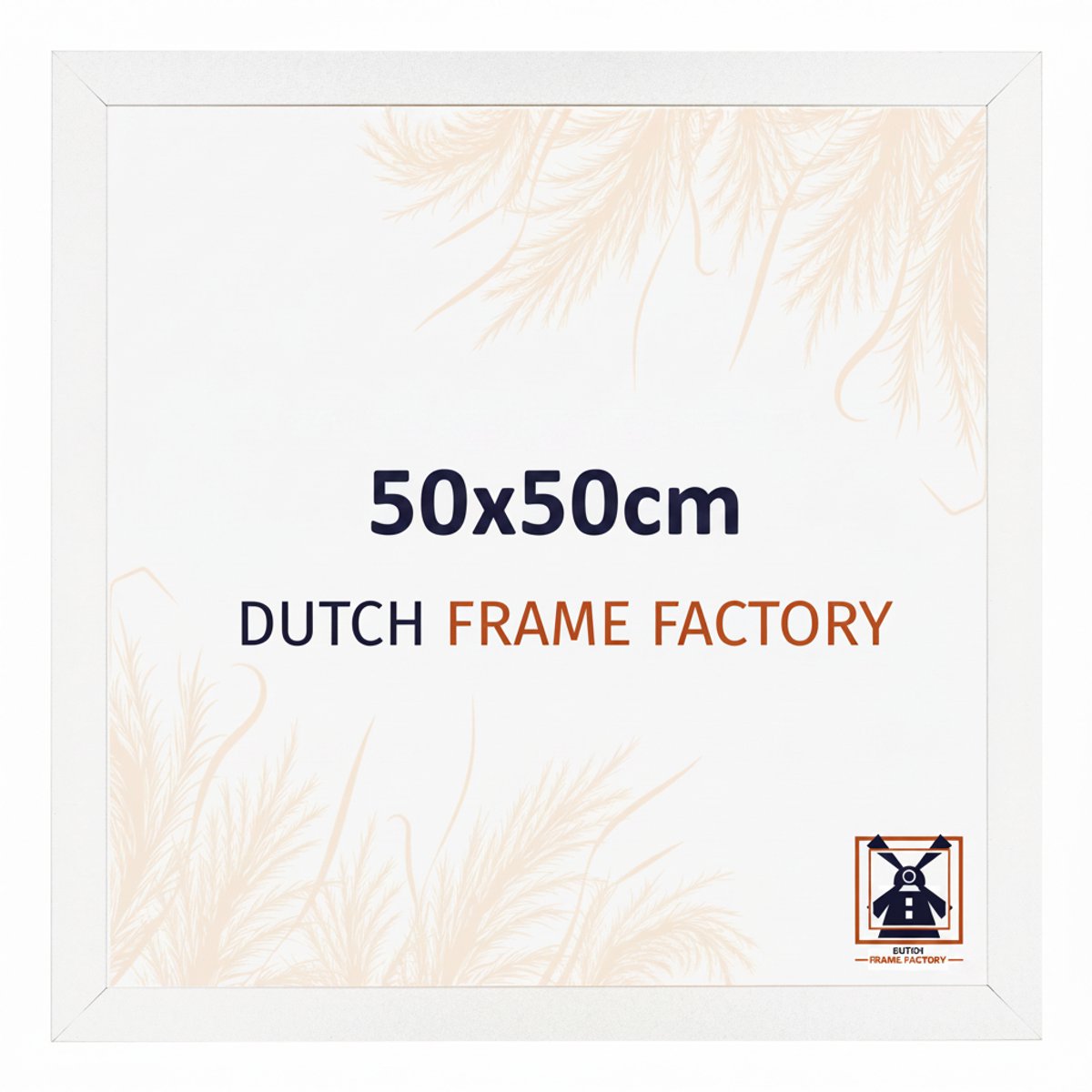 Fotolijst 50x50 cm - MDF - Wit Hoogglans - Benno