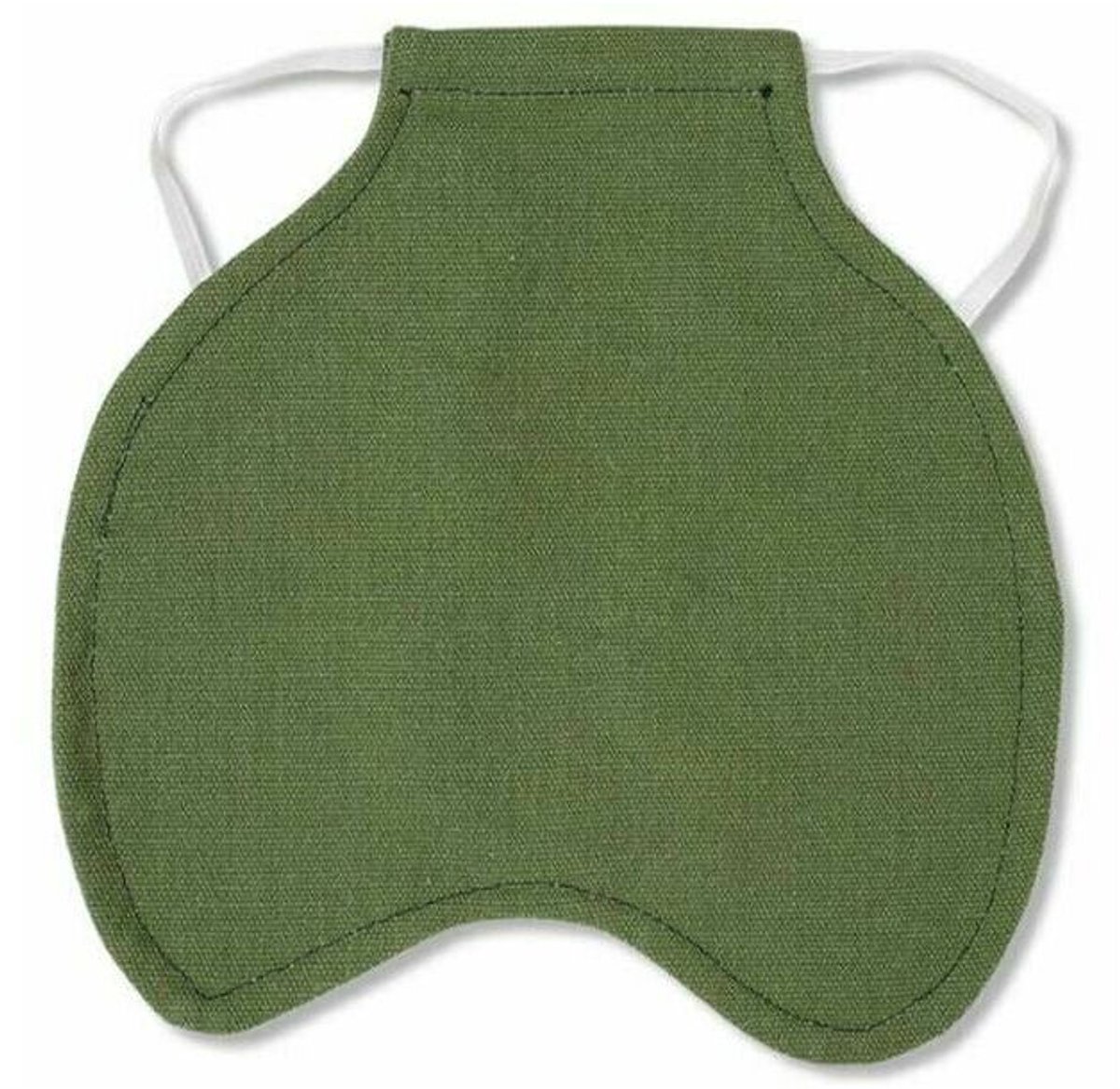 schort-1 x Kippenzadel/eendenvest (legergroen, maat L: 22 x 24 cm) — Vleugelbeschermer/schort voor pluimvee