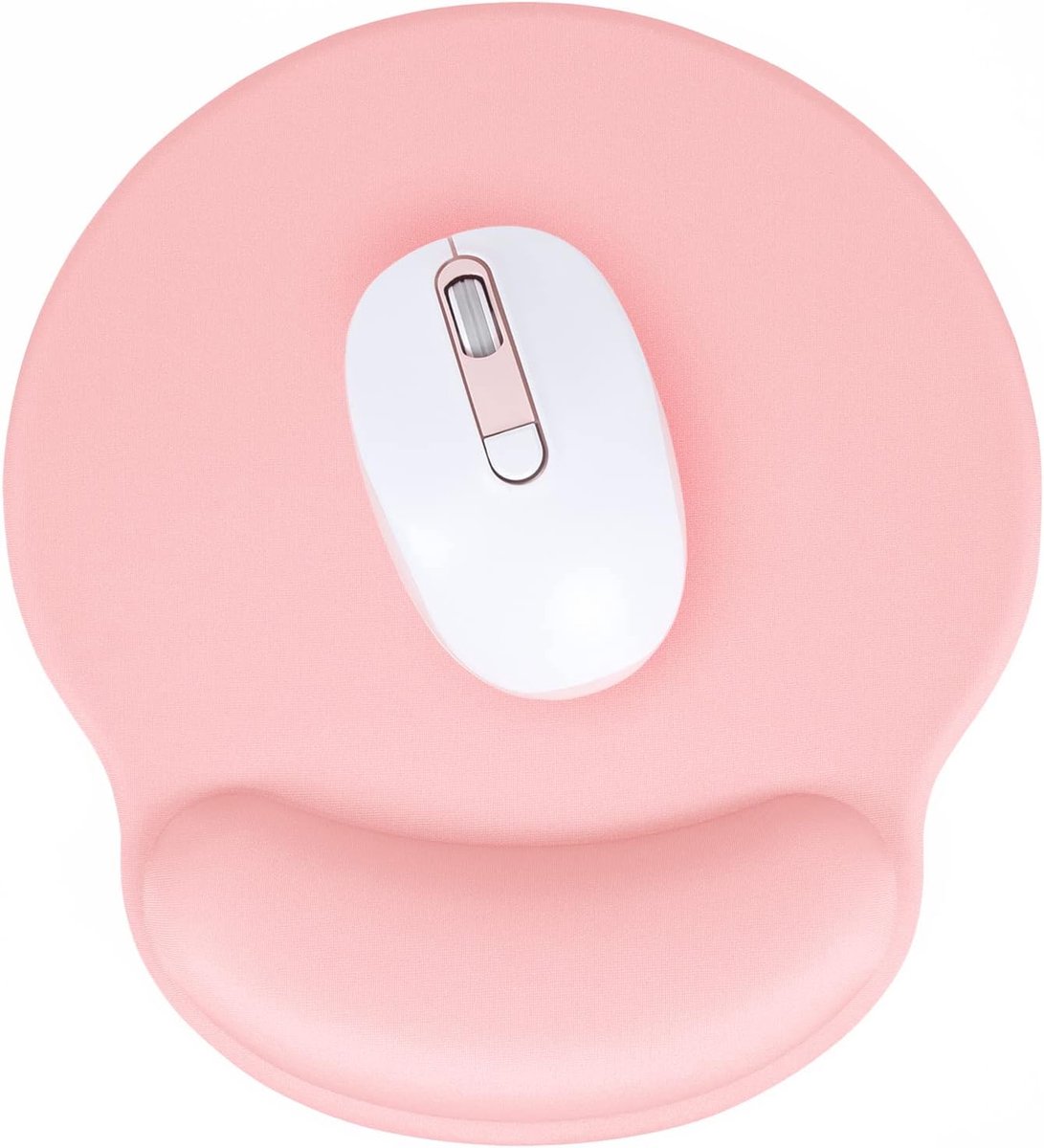 SnelShoppen - Ergonomische Muismat Met Polssteun, Gel Antislip PU-Basis, Pijnverlichting Traagschuim, 9,8 x 9,1 x 0,9 inch, Kantoorbenodigdheden, Bure