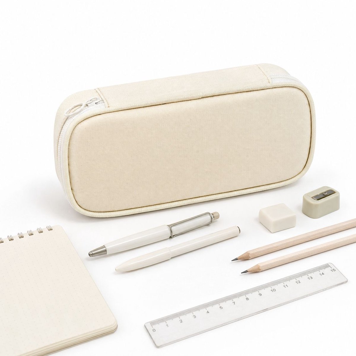 VHV - Grote Etui - 22x5.5x10 cm - Ruime Pennenzak met Elastische Penhouders - Multifunctionele Etui voor School & Kantoor - Duurzaam Design