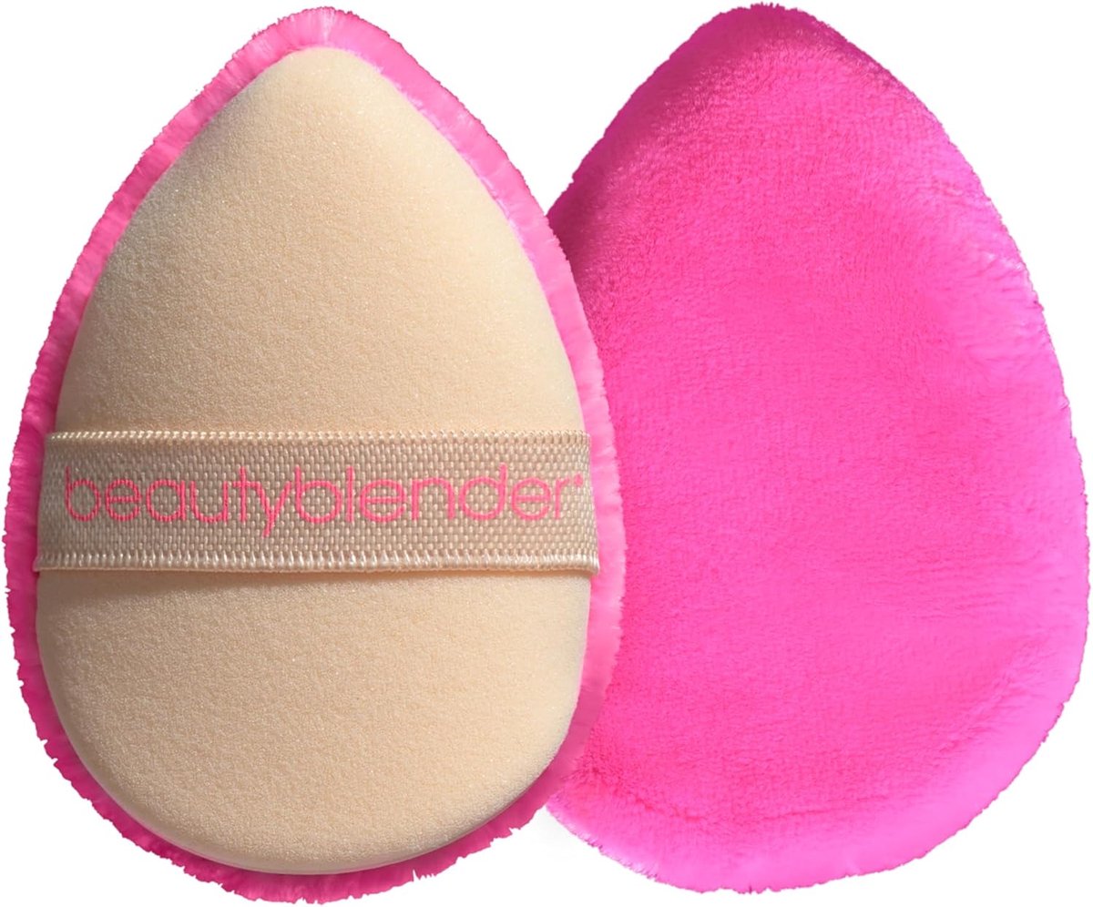 SnelShoppen - Makeup Sponge Poederkwast - Washable Beauty Blender Power Pocket Puff - Dubbel Functioneel - Pluche Roze - 1 Stuk voor Perfecte Make-up