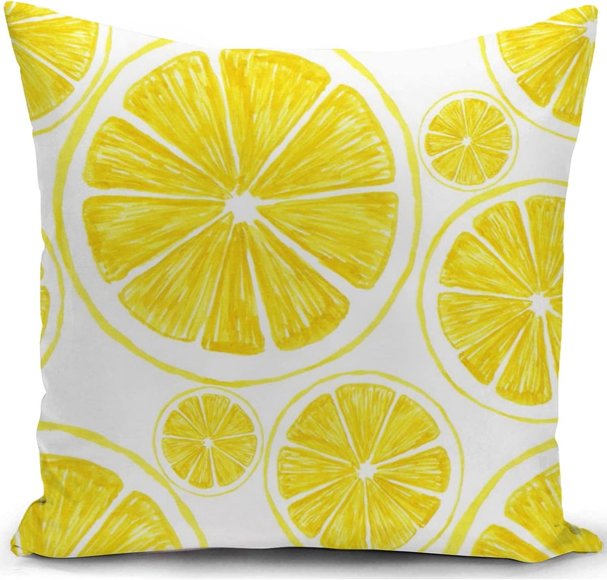 SnelShoppen - Set van 4 Kussenslopen 18x18" - Duurzame Dikke Tuin Kussens - Decoratief Kussen voor Bank, Buiten, Slaapkamer, Auto - Geen Verfading - R