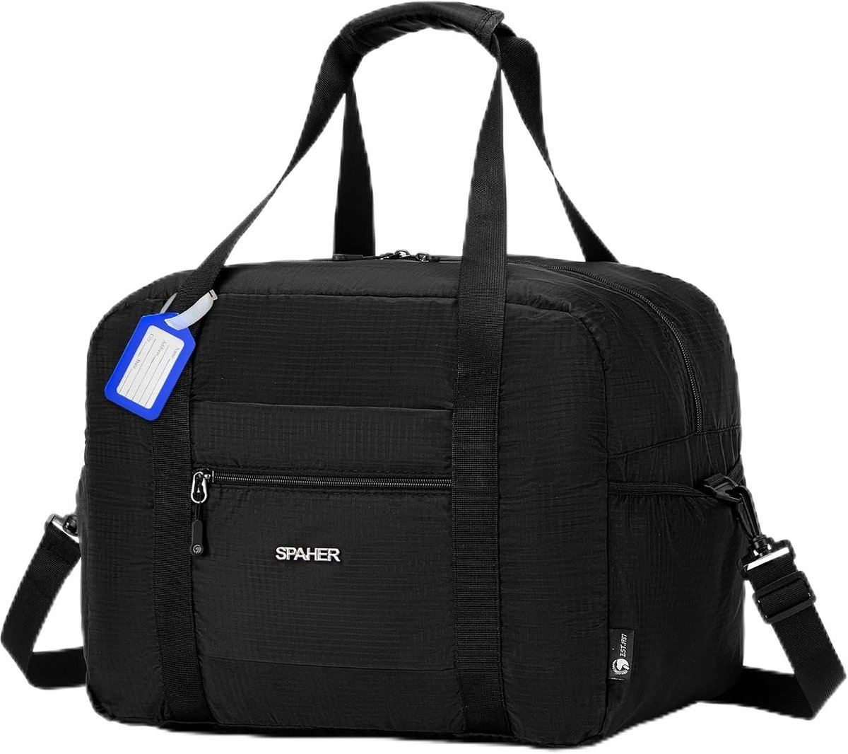 SnelShoppen - Opvouwbare Reistas Handbagagetas 40x30x25 cm - Lichtgewicht Sporttas Weekendertas 30L voor Dames en Heren - Perfect voor Vliegtuig, Gym