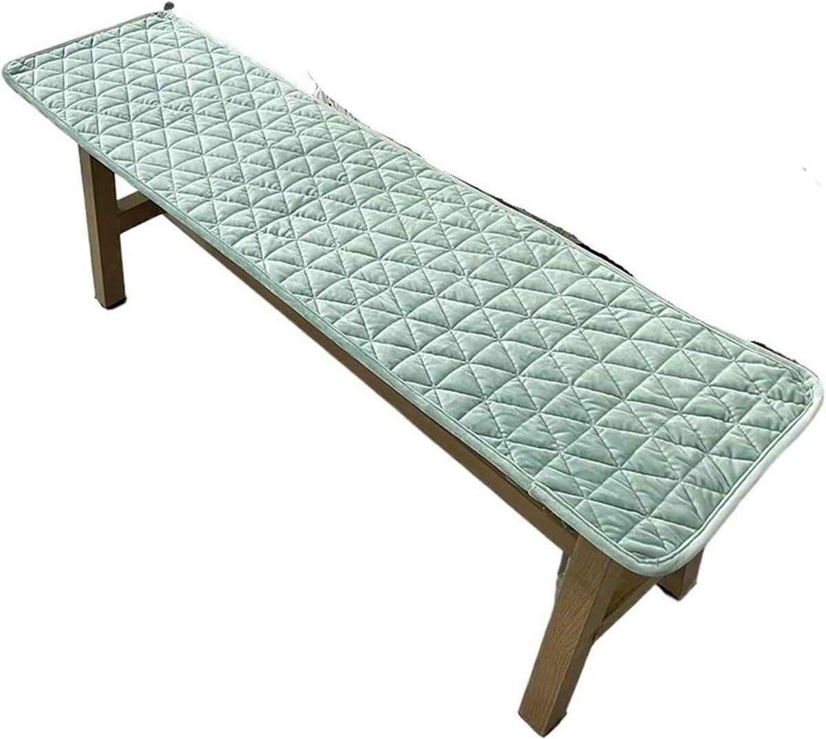 Bankkussen Lang - Zitkussen Hout - Ontspannen Buiten - Verdikt Mahonie - 40x120 cm - Groen
