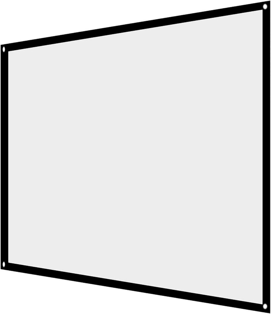 Projectorscherm Opvouwbaar - Draagbaar Scherm - Buitenfilm Kijken - Voor- en Achterprojectie - 60 inch - Wit