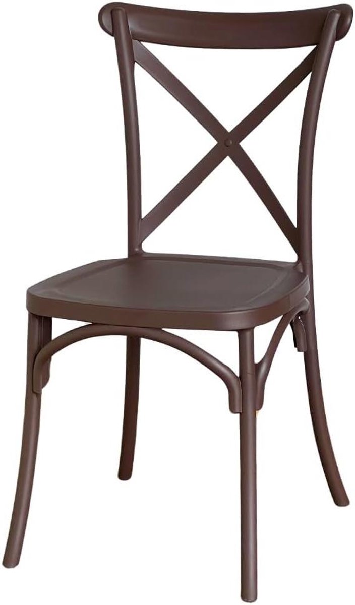Kunststof Stoel - Eetkamerstoel Monoblock - Ruimte Besparen - Stapelbaar tot 10 - 90 cm Ho