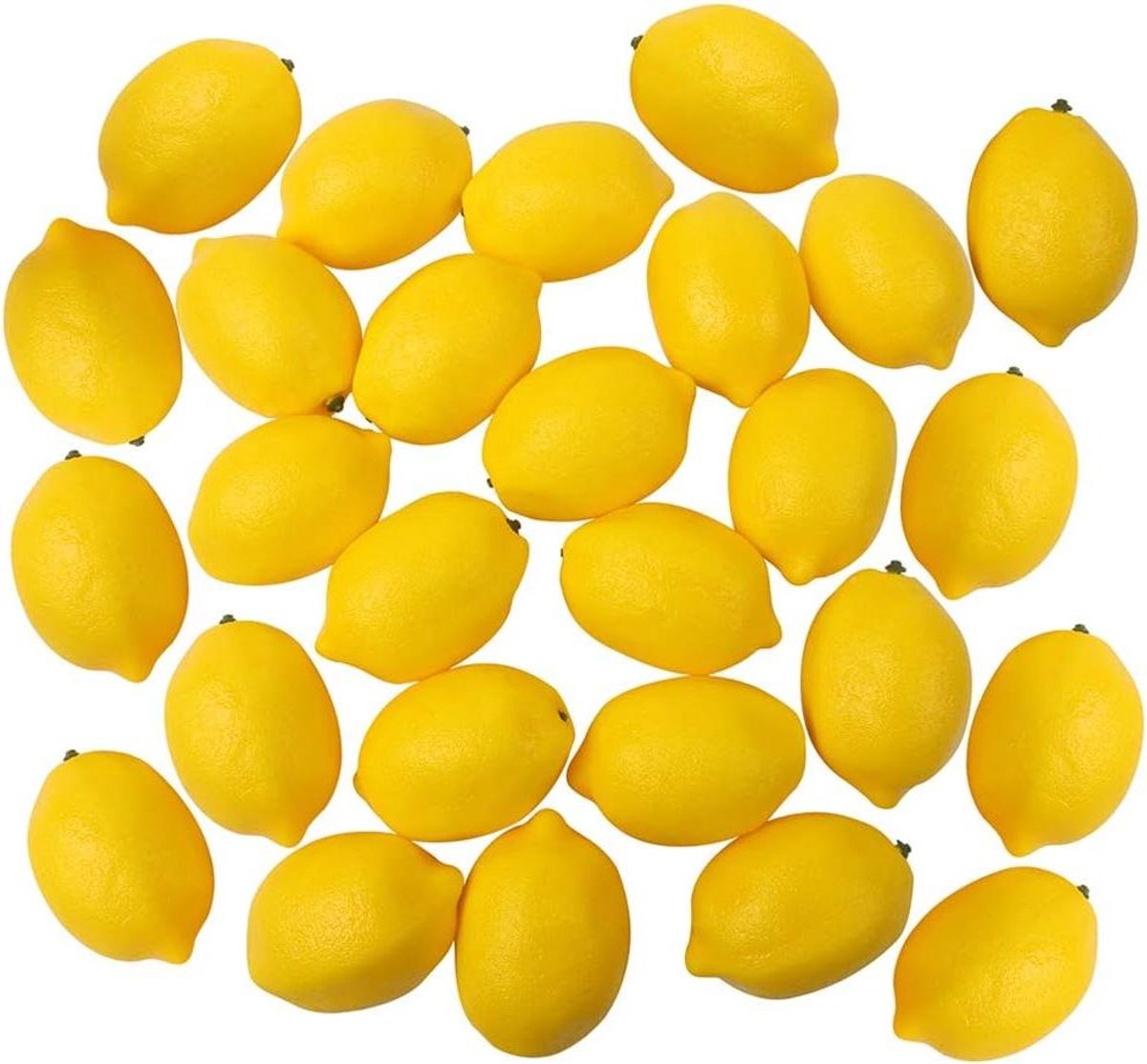 Kunstmatige Citroenen - Nep Fruit - Keuken Decoratie - Realistisch Uiterlijk - 30 Stuks - Geel