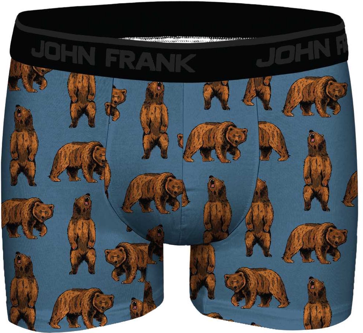 John Frank Boxershorts - Onderbroek Heren - Grizzle - Cadeau Heren - L