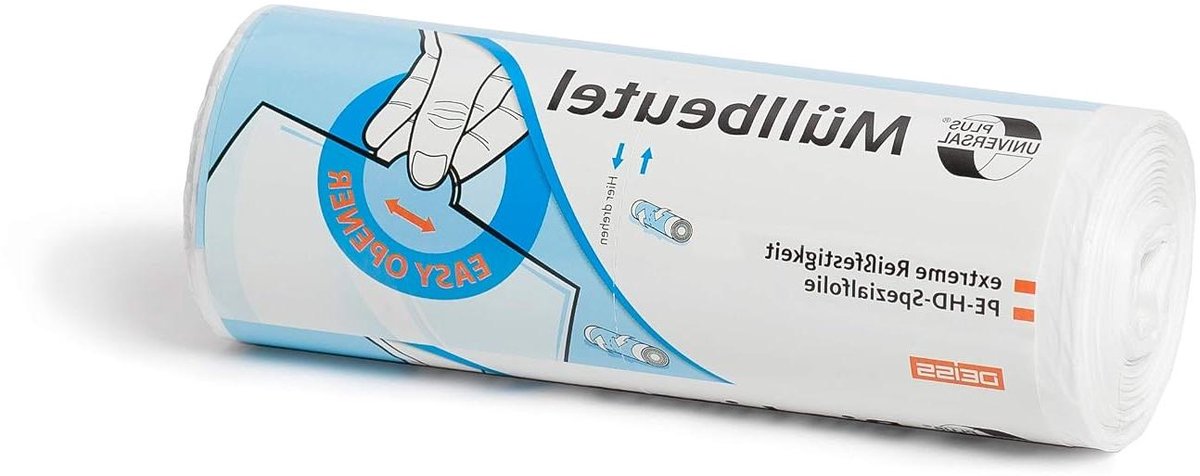 Afvalzakken - Vuilniszakken Vuilniszak - Huishoudelijk Afval - Hoge Doorstootvastheid - 30 Liter - Wit