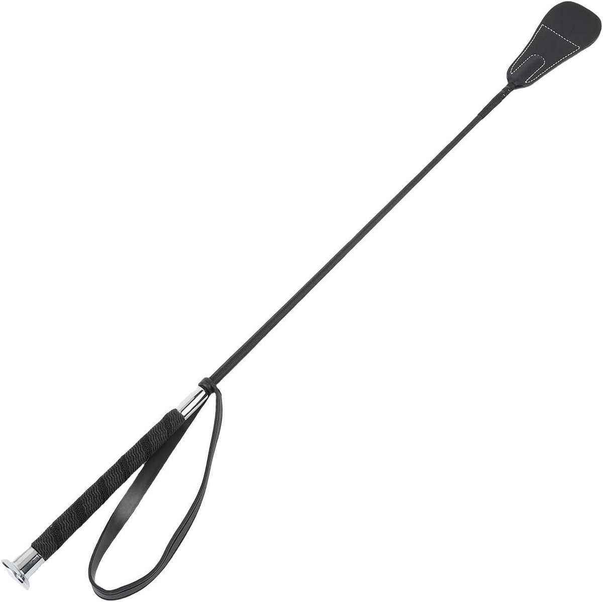 Rijden met een 26.8 Inch Paardenzweep van PC Fiber en Leer, Ideaal voor Training en Beheersing van Paarden en Huisdieren