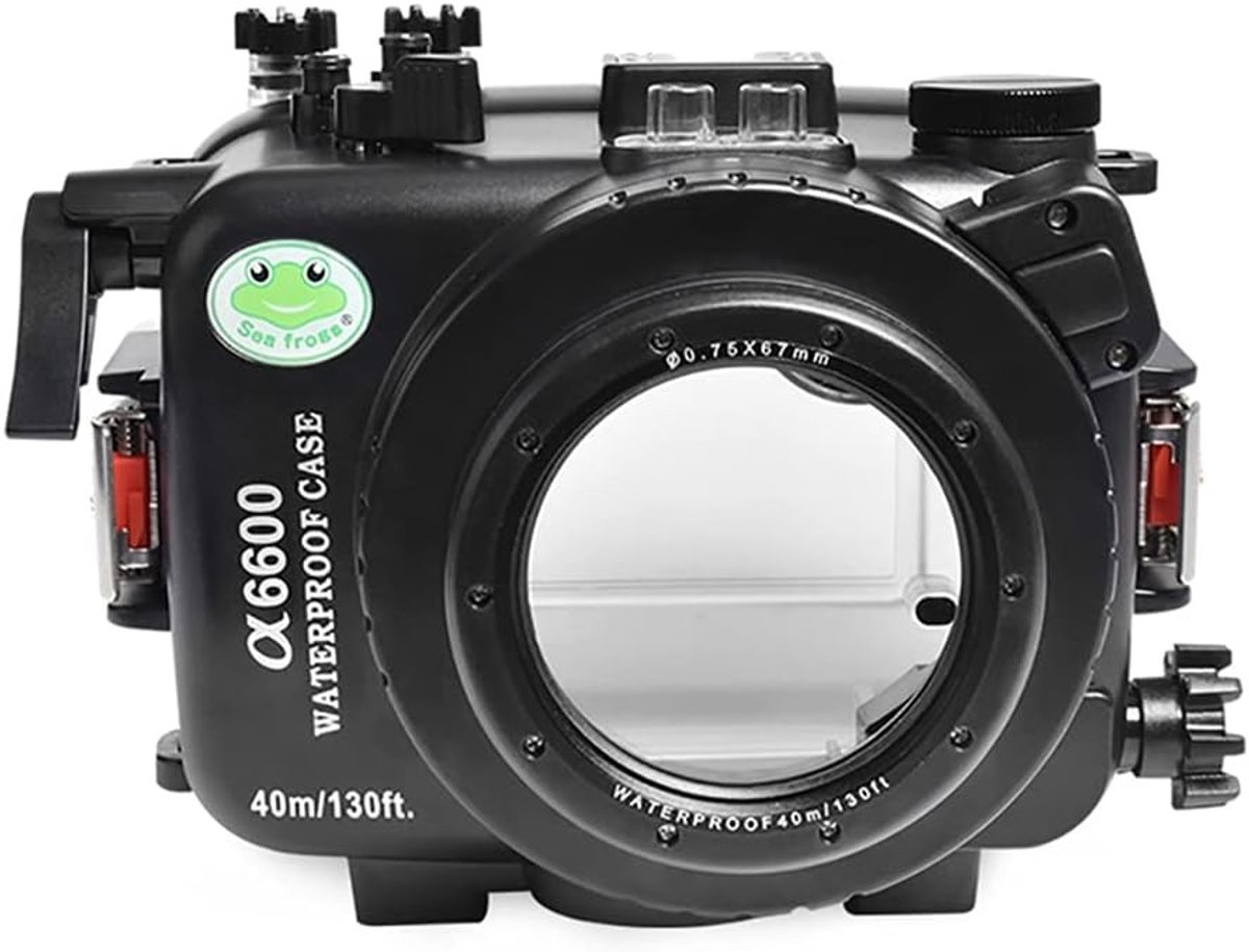 Onderwatercamera behuizing voor Sony A6600 met 16-50MM lens - Waterdicht tot 40M/130FT, ideaal voor duiken en snorkelen