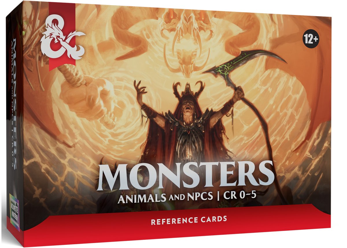 Dungeons & Dragons Reference Cards - Monsters (Animals and NPCs)
