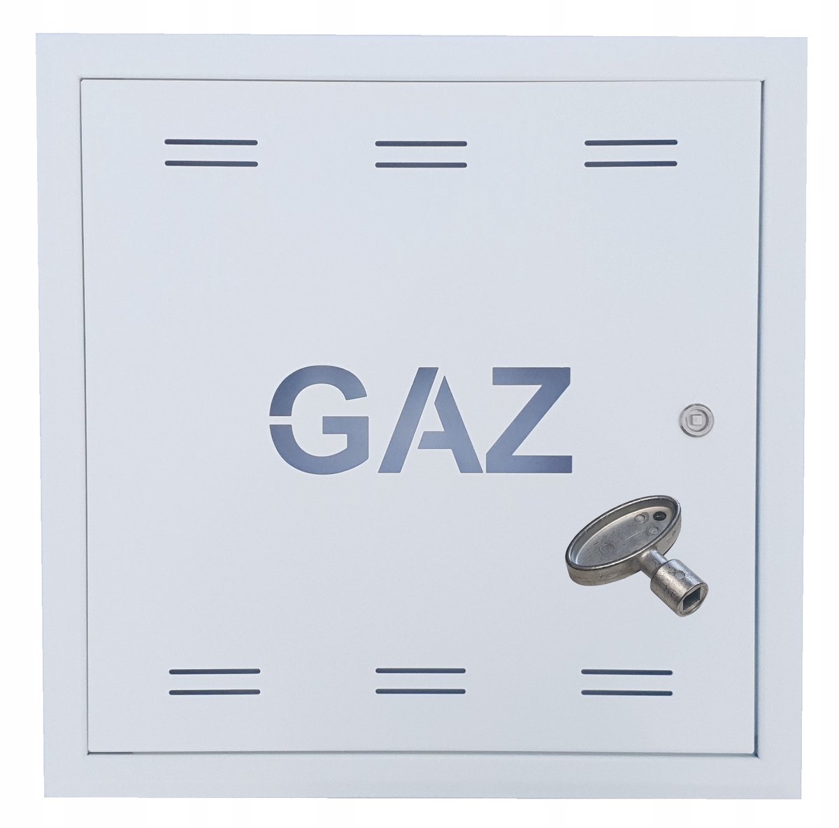 Merkloos Wit Metalen Luik 40x40cm met Sleutel voor Gasmeters