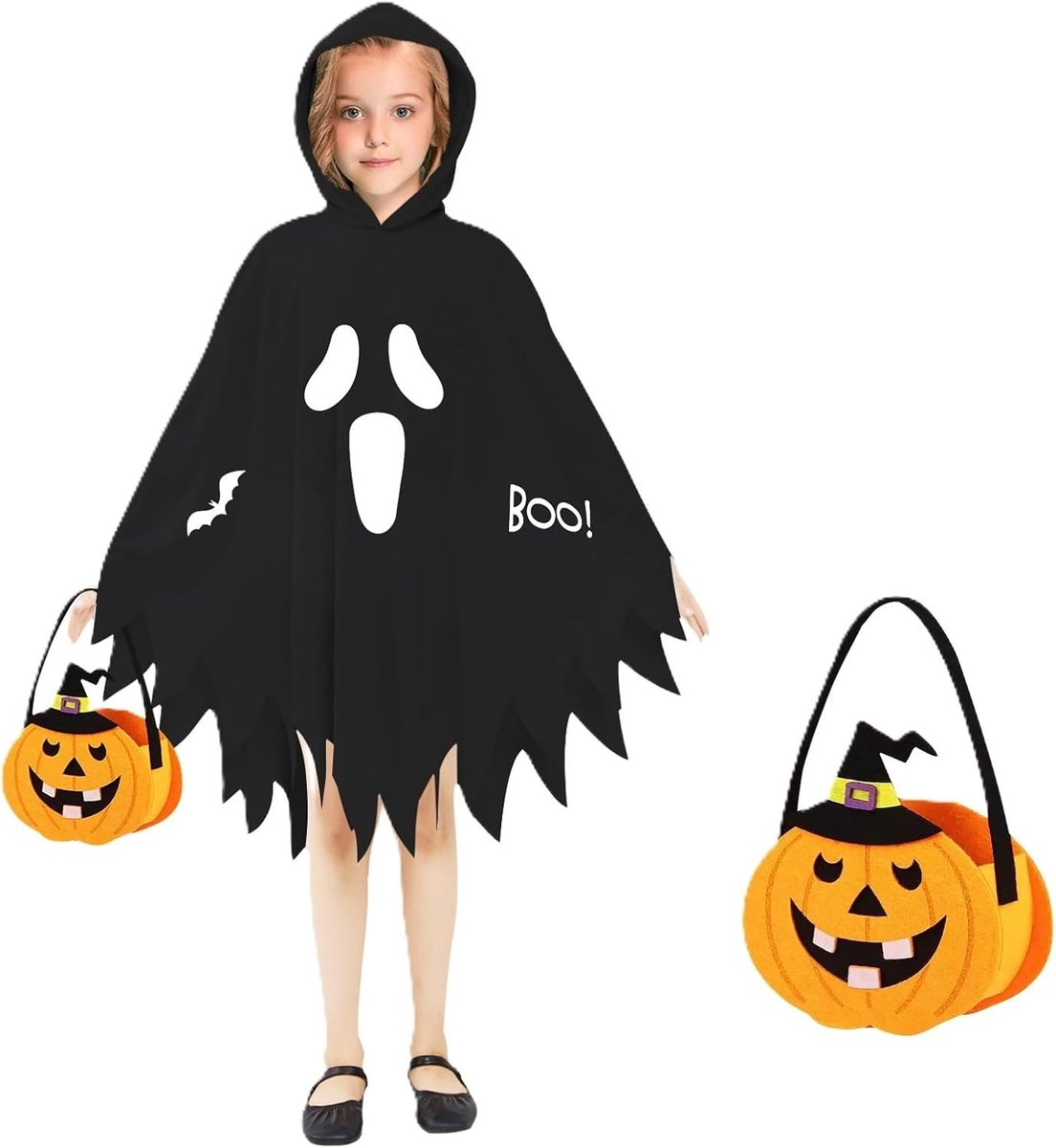 Spookcape voor Kinderen, Lichtgevende Halloween Kostuums, Cosplay en Feestoutfits voor Carnaval en Halloween