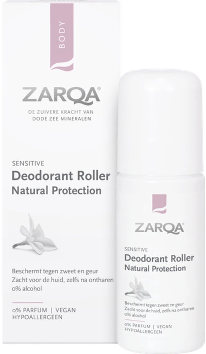 Zarqa Sensitive Deodorant Roller - 2 x 50 ml - Voordeelverpakking