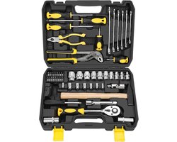 Gereedschapset - Dopsleutelset Autoreparatie - Auto Onderhoud - 58 Delig - 40x30x20 cm - One Color