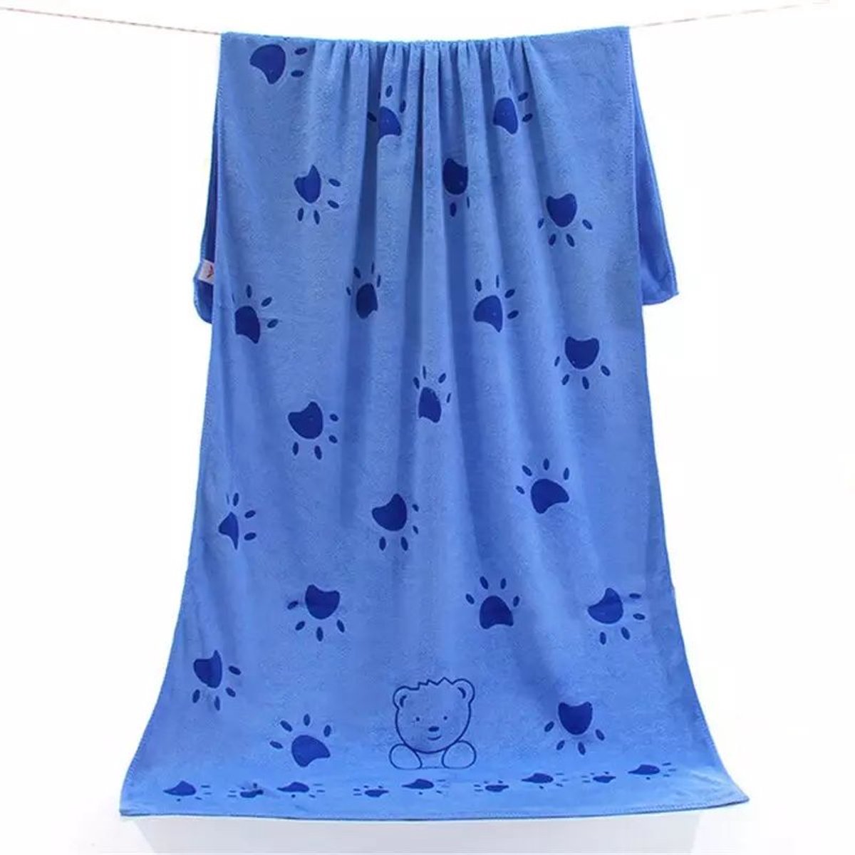 Handdoek PAW met hoge absorptie 140x70cm, Blauw