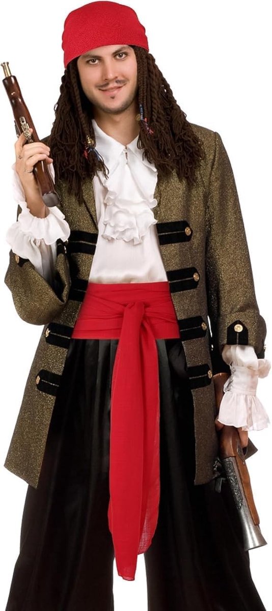 Piratenkostuum Accessoires voor Halloween, Hoofddoek en Bandana, Perfecte Outfit voor Piratenfeestjes en Verkleedpartijen