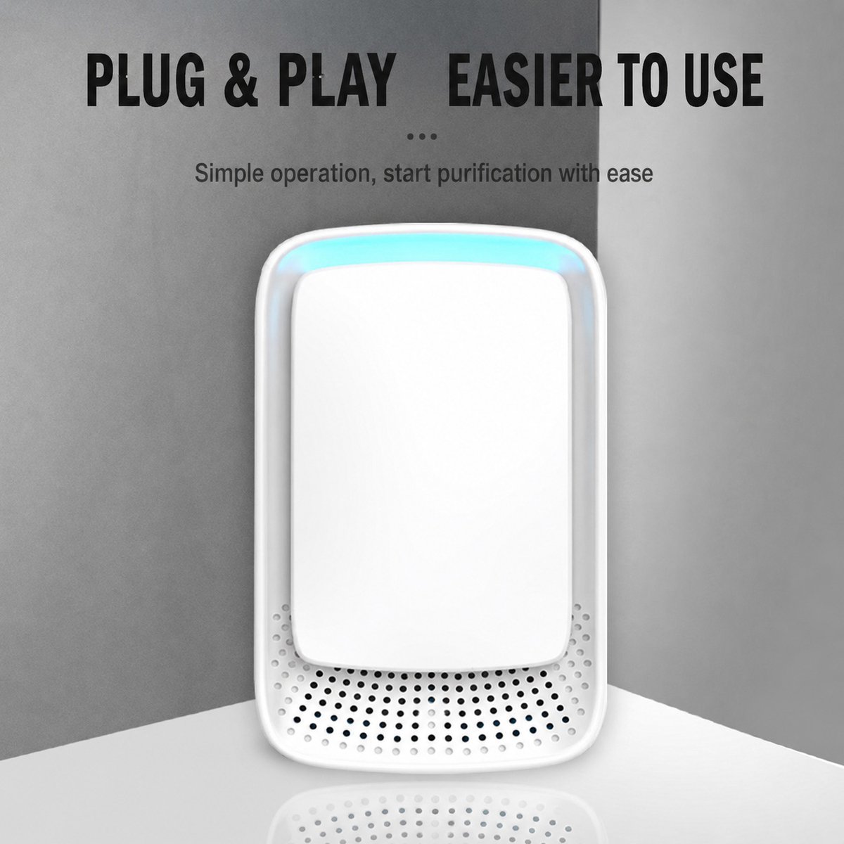 Luchtreiniger - 4-pack - plug-in - negatieve ionen - wit - ionisator - luchtverfrisser voor thuis