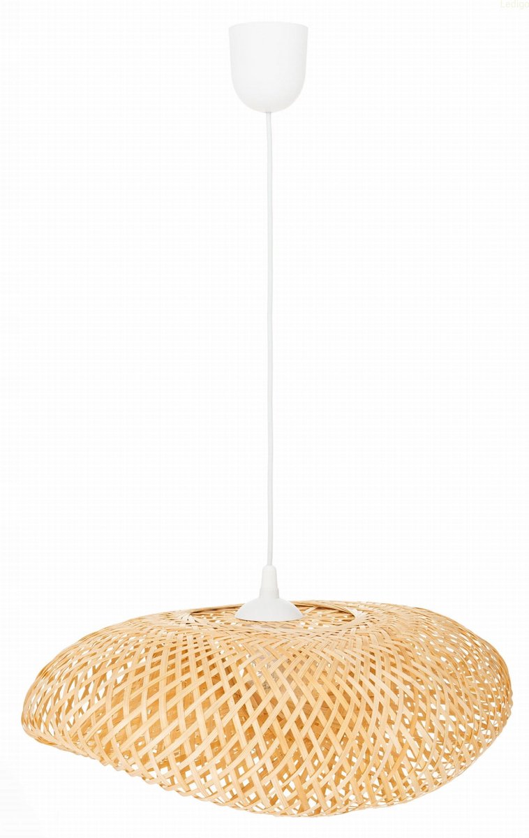 Nusa Hanglamp 50cm - Bamboe Schelp - Sfeervolle Plafondlamp