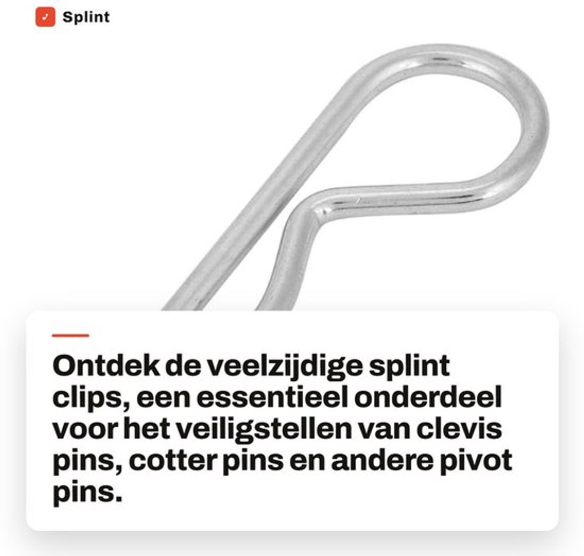 Splint 10 Stuks - Verzinkte Eisen - B-type Splintclips - Haarnadel - Geplooide Halterstang - 4 x 75 mm - Bevestigingsclip