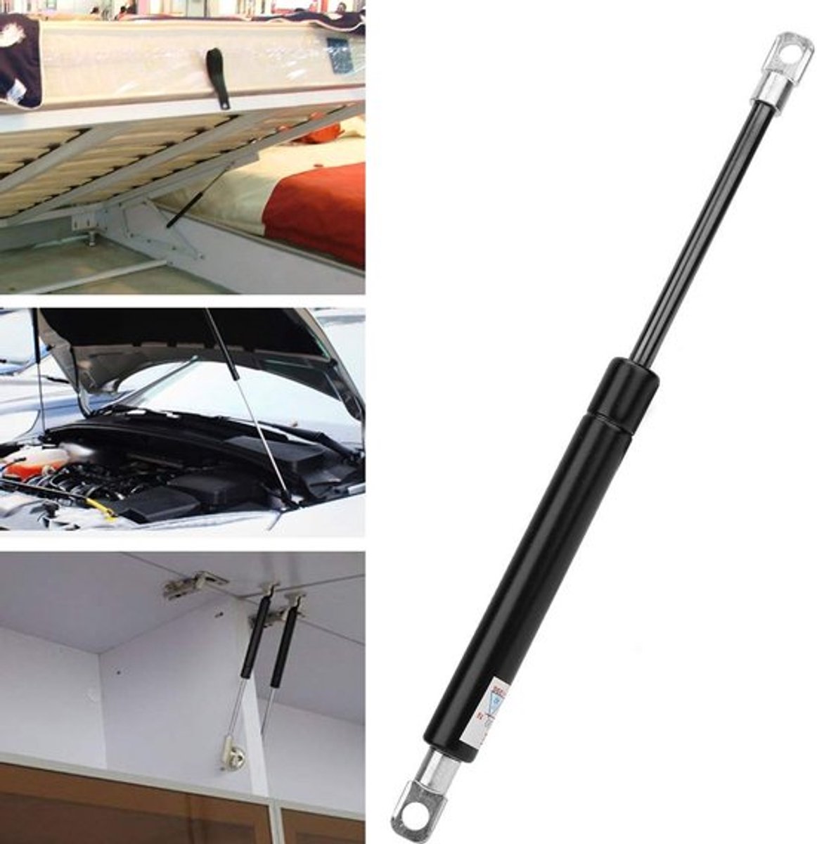 Gas Spring Lift Support - Keukenkastdeuren - Pneumatisch Scharnier - 100N - Verstelbare Steun - Gemakkelijk te installeren - Geschikt voo...