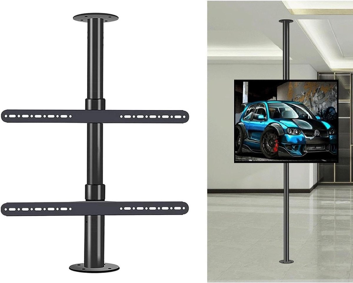 TV Beugel - TV Wandhouder - TV Ophangen - 360 Graden Draaibaar - 32-75 Inch - Zwart