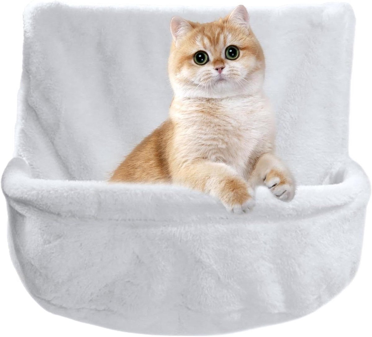 Kattenhangmat - Kattenbed Hangmat - Veilige Rust - Stevig Robuust Frame - Universeel - Grijs