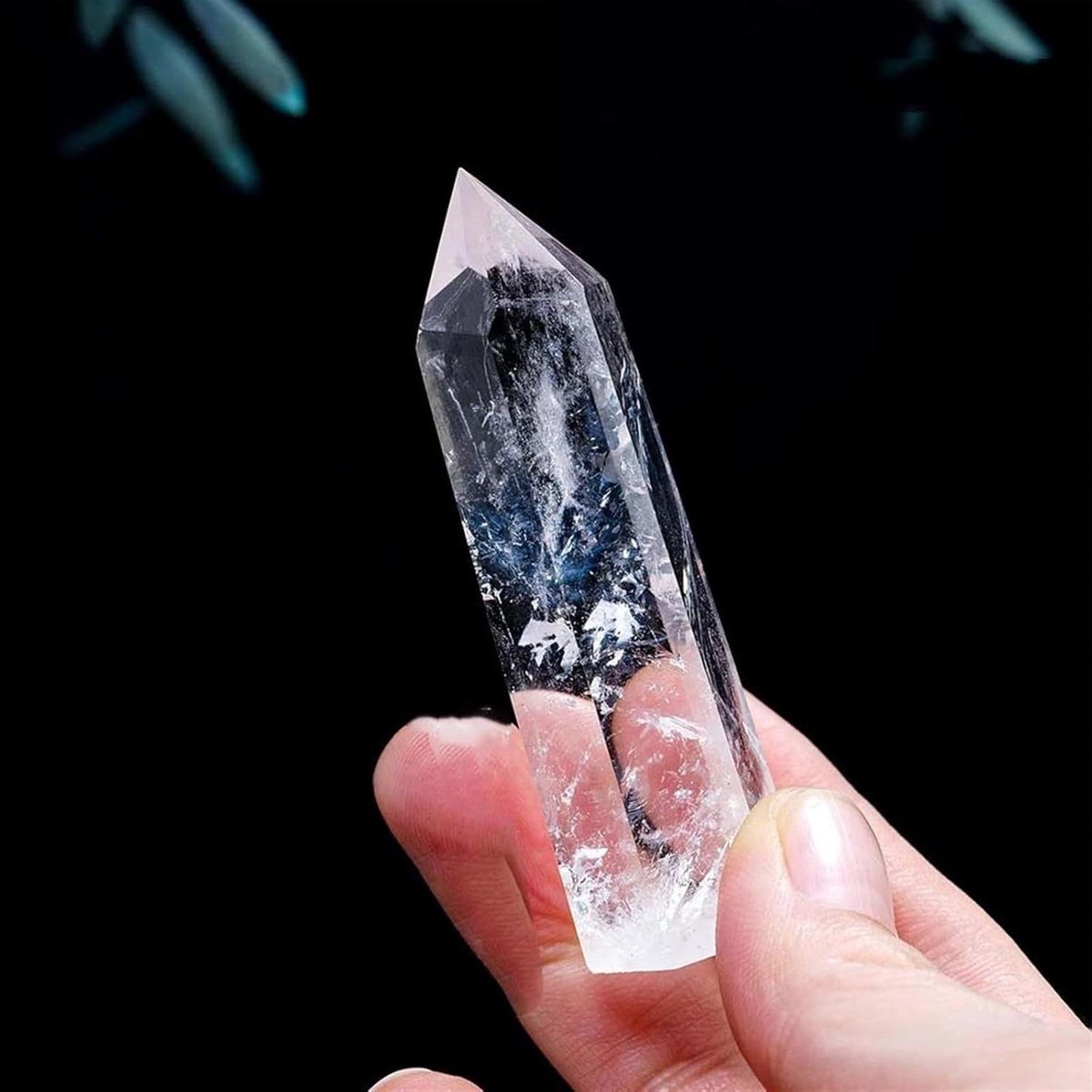 Bergkristallen Wand Punt - Kristallen Prisma Stenen - Meditatie en Reiki - Natuurlijke Genezing - 100 Gram - Transparant