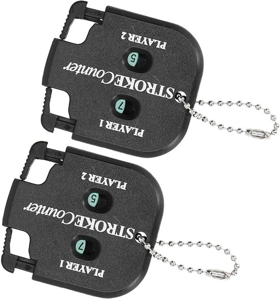 Minigolf Scoreteller - Golf Teller Sleutelhanger - Golfslagen Tellen - Compact Formaat - 5x55 cm - Zwart — afbeelding 5