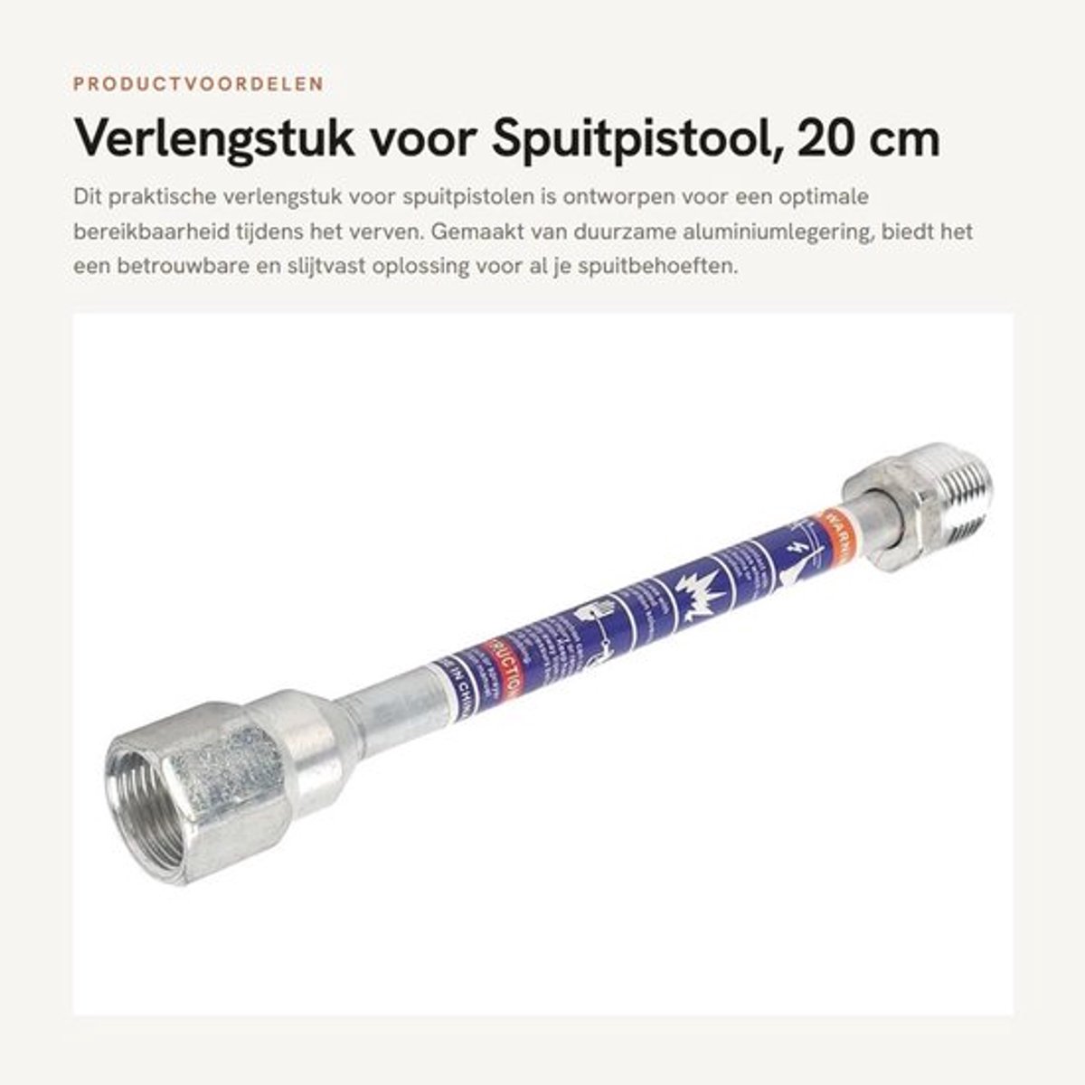 Verlengstuk voor Spuitpistool, 20 cm