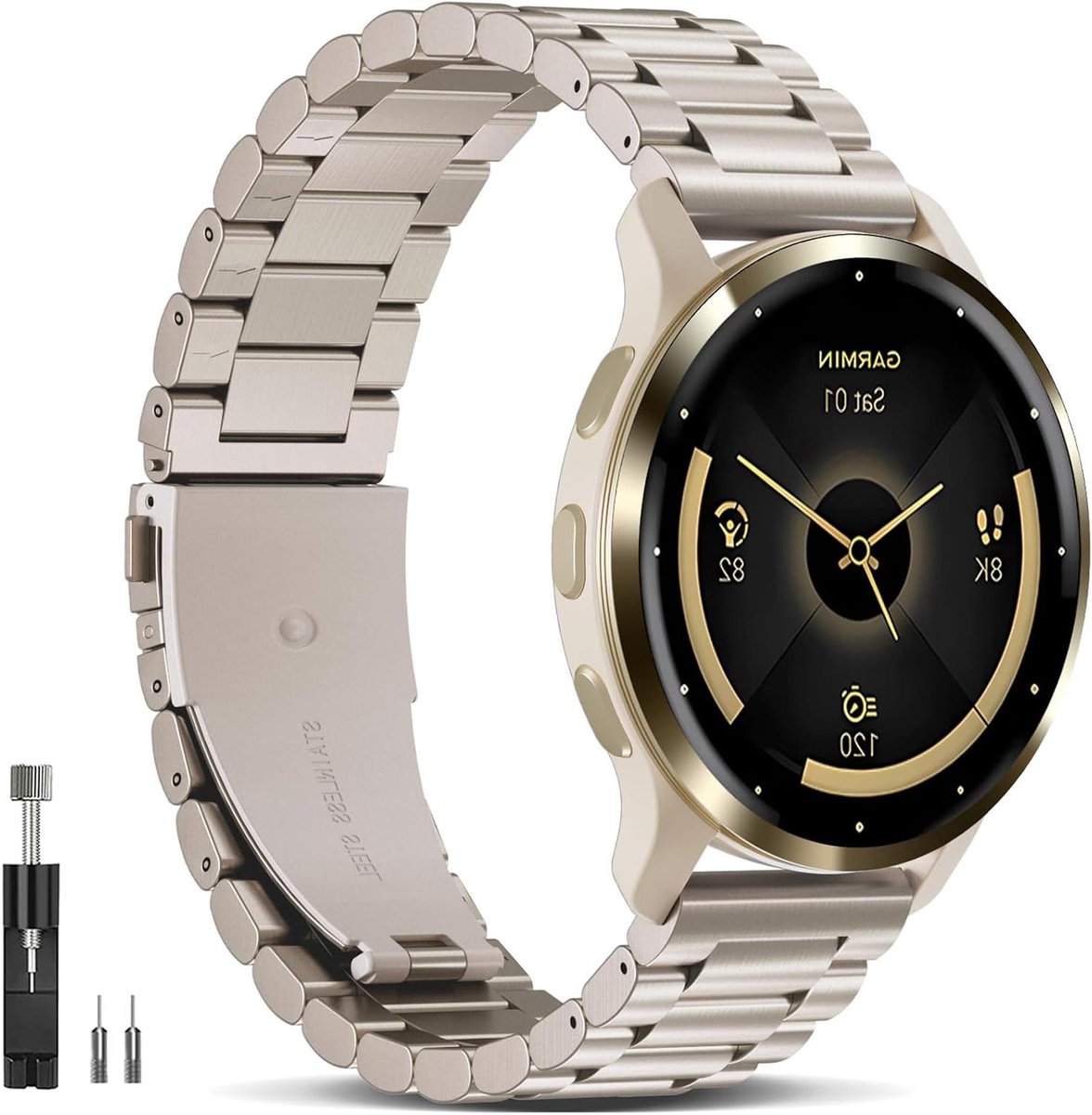 Metalen Horlogeband - Roestvrij Staal Armband - Dagelijks Gebruik - Snelle Installatie - 18 mm - Zilver