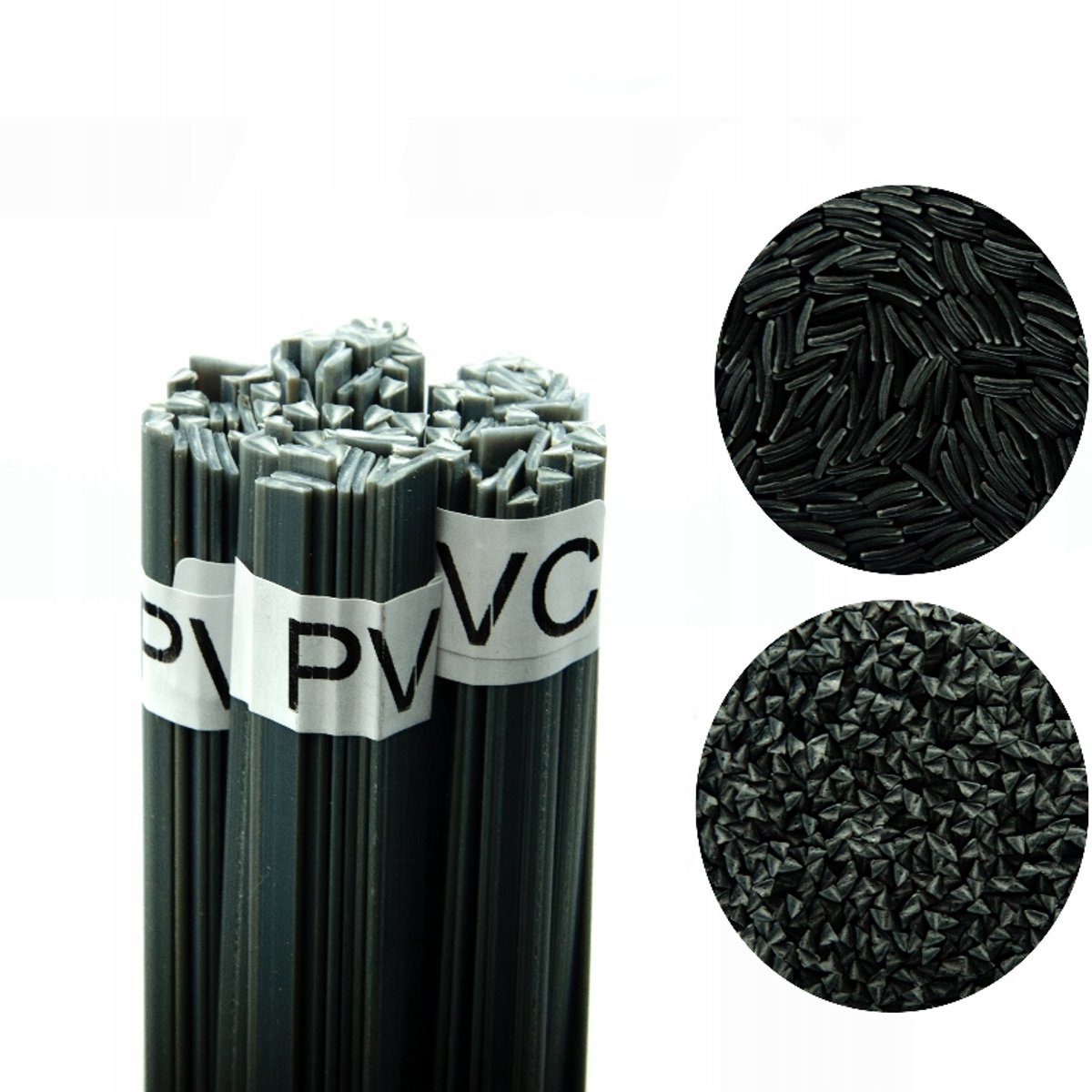Rosfix Kunststoflasdraad - Harde PVC 50g 42cm Draad Gemengd 8mm/3,5mm - 280–300°C Smelttemp