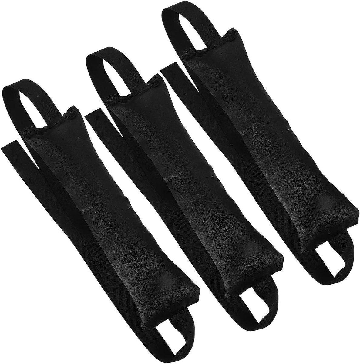 Zachte Jumbo Krulspelden - Warmtevrije Haarkrullers - Haar Krullen - Zonder Hitte - 3 Stuks - Zwart