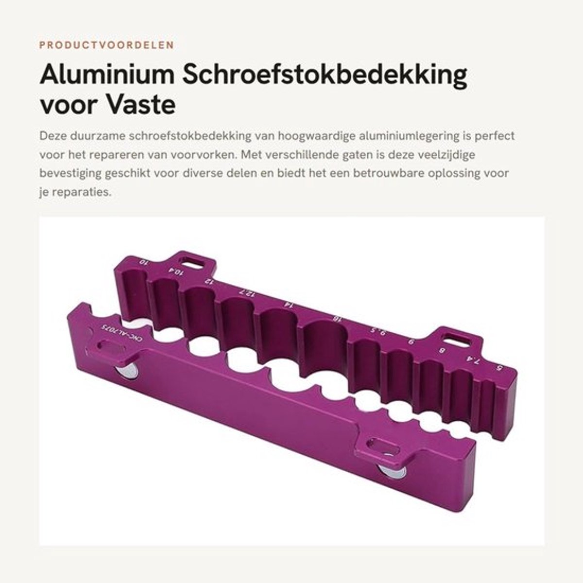 Voorvork Naafklem Duurzaam - Aluminiumlegering - Stevig Spannen - Waterdicht - Robuust - Geschikt voor Diverse Delen - Bankschroef