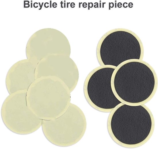Fietsband Reparatie Patch Kit - Bandenplakker Fiets - Noodreparatie Onderweg - Geen Lijm Nodig - 10 stuks - Zwart — afbeelding 5