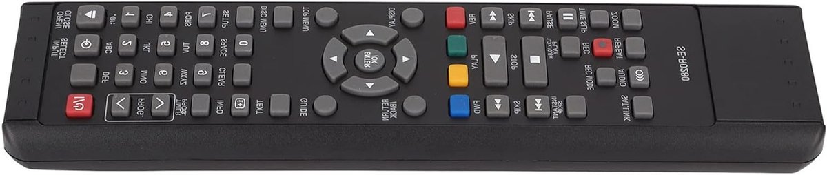 Vervangende Afstandsbediening - Universele Controller - DVD Recorder Bediening - Ergonomisch ABS Ontwerp - 22 x 6 x 3 cm