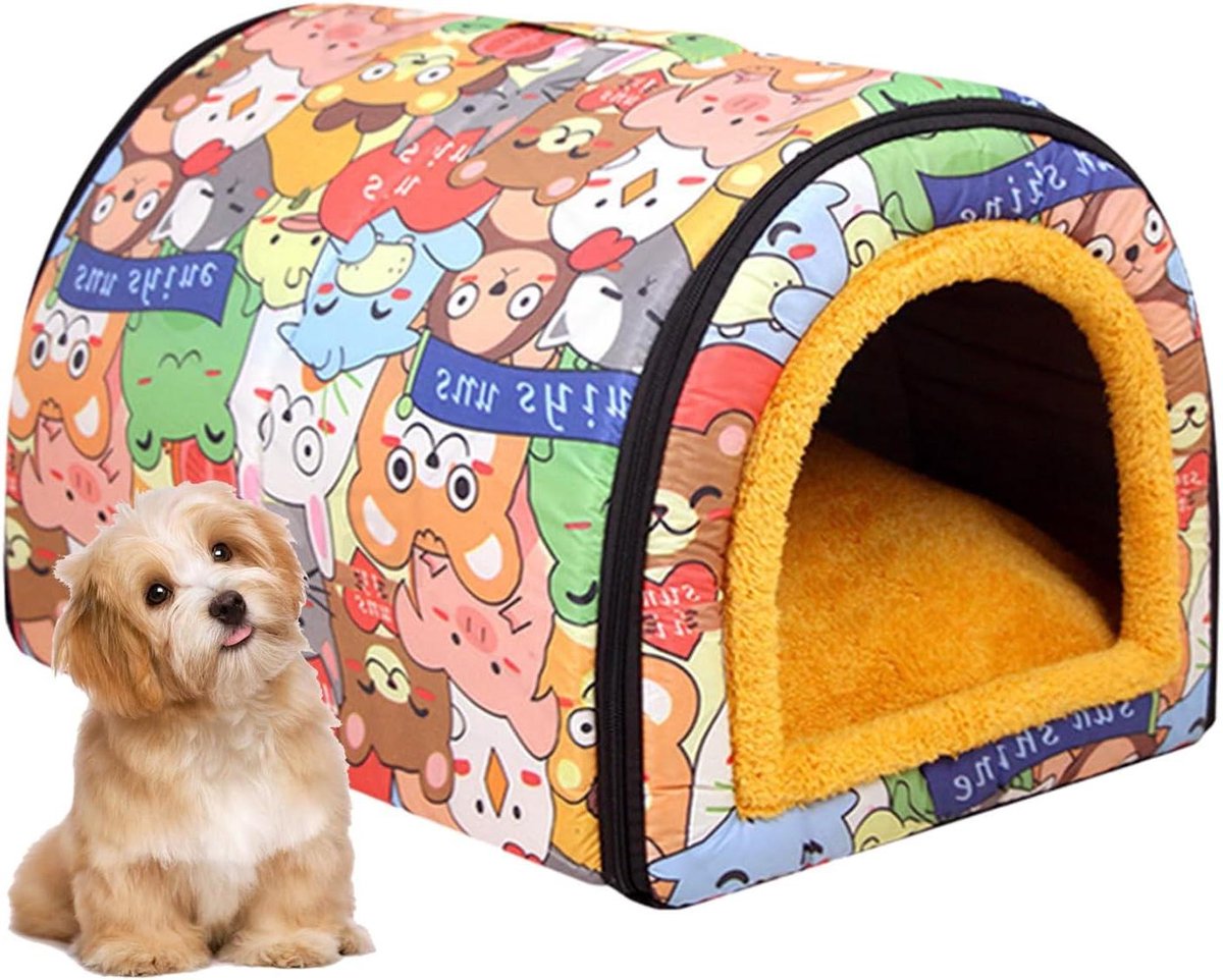 Kattenhuis Buiten - Buitenverblijf Kat - Bescherming Katten - Waterdicht & Winddicht - 35x27x25 cm - Grijs