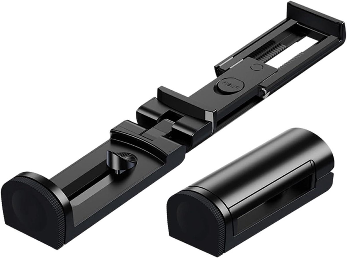 Smartphonehouder Vliegtuig - Reishouder Mobiel - Handsfree Gebruik - 360 Graden Rotatie - 12.5 x 4 x 4 cm - Zwart