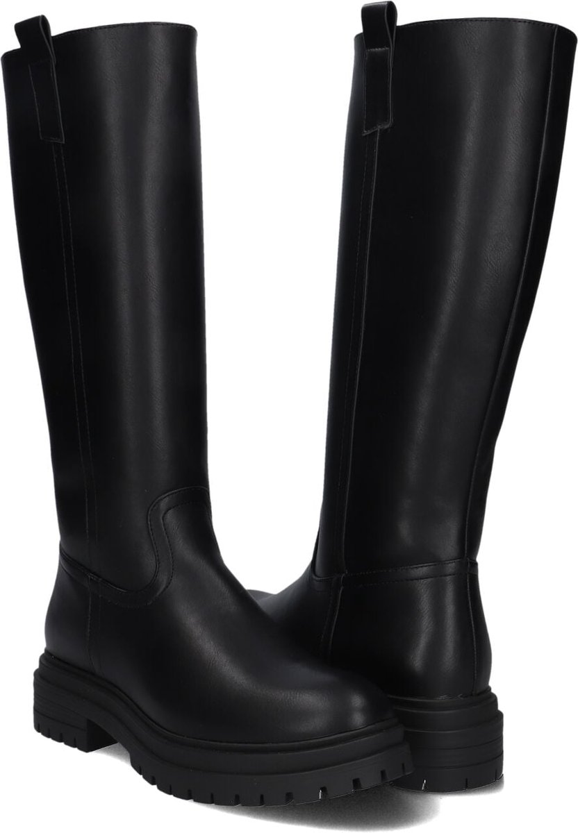 Wysh Romy Laarzen - Leer - Meisjes - Zwart - Maat 32