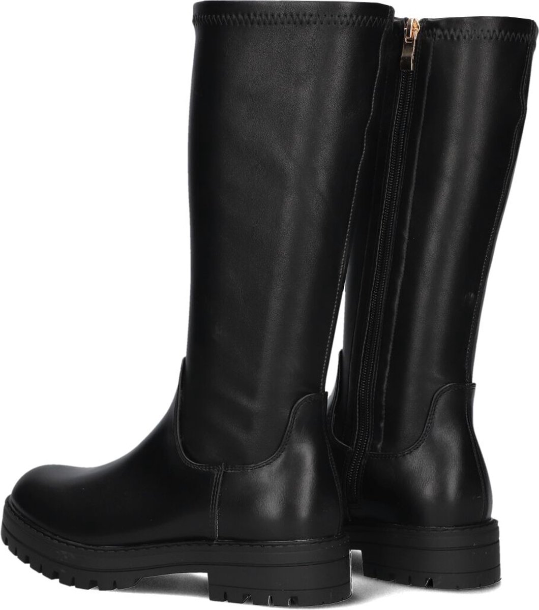 Wysh C0600-4 Laarzen - Leatherlook - Meisjes - Zwart - Maat 38