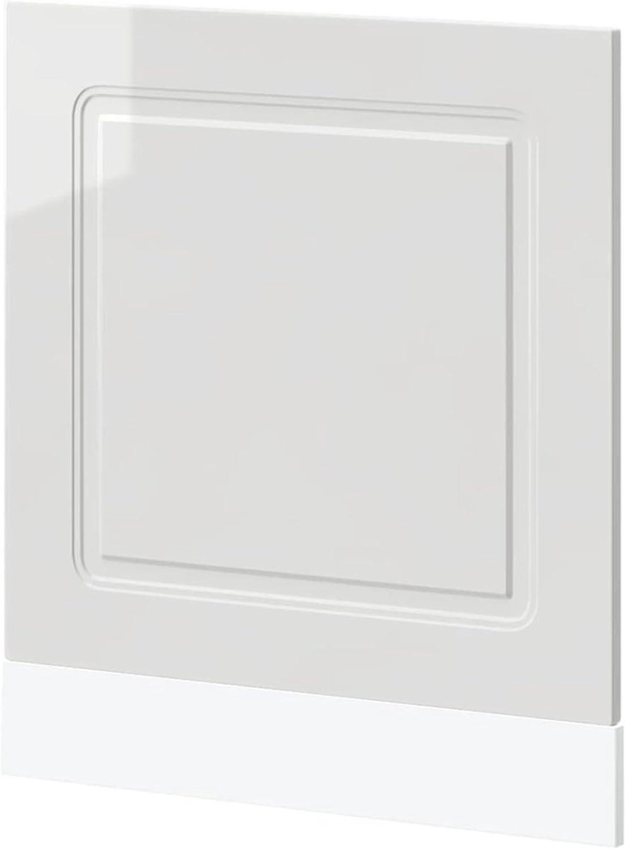 Keukenkastje Hoogglans Wit - Wandkast Keuken - Vaatwasser Afdekken - Onderhoudsvriendelijk Glad Oppervlak - 60 x 15 x 67 cm