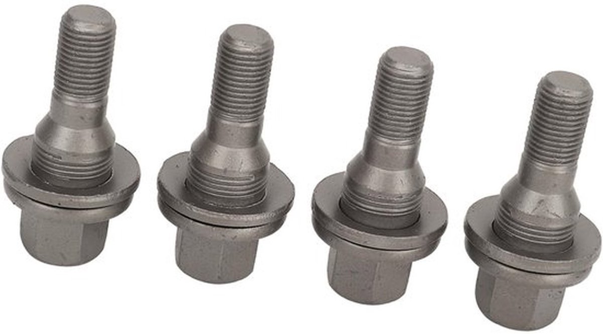 Wielbouten 17 Mm Zeskant - Robuuste Constructie - Anti-corrosie - Duurzaam - Directe Vervanging - Compatibel met 206/207/208/308/407 - Wielmoeren