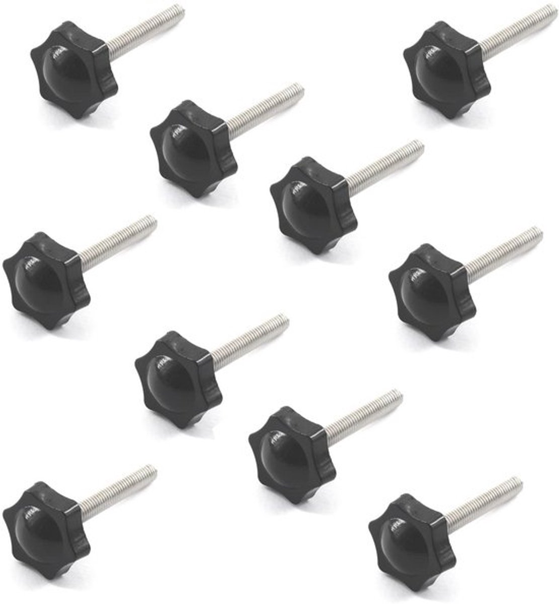 Handknop Sterkop 32mm - Aanscherping Schroef - RVS 304 - Duurzaam - Eenvoudig te Installeren - Anti-corrosie - Schroefknop
