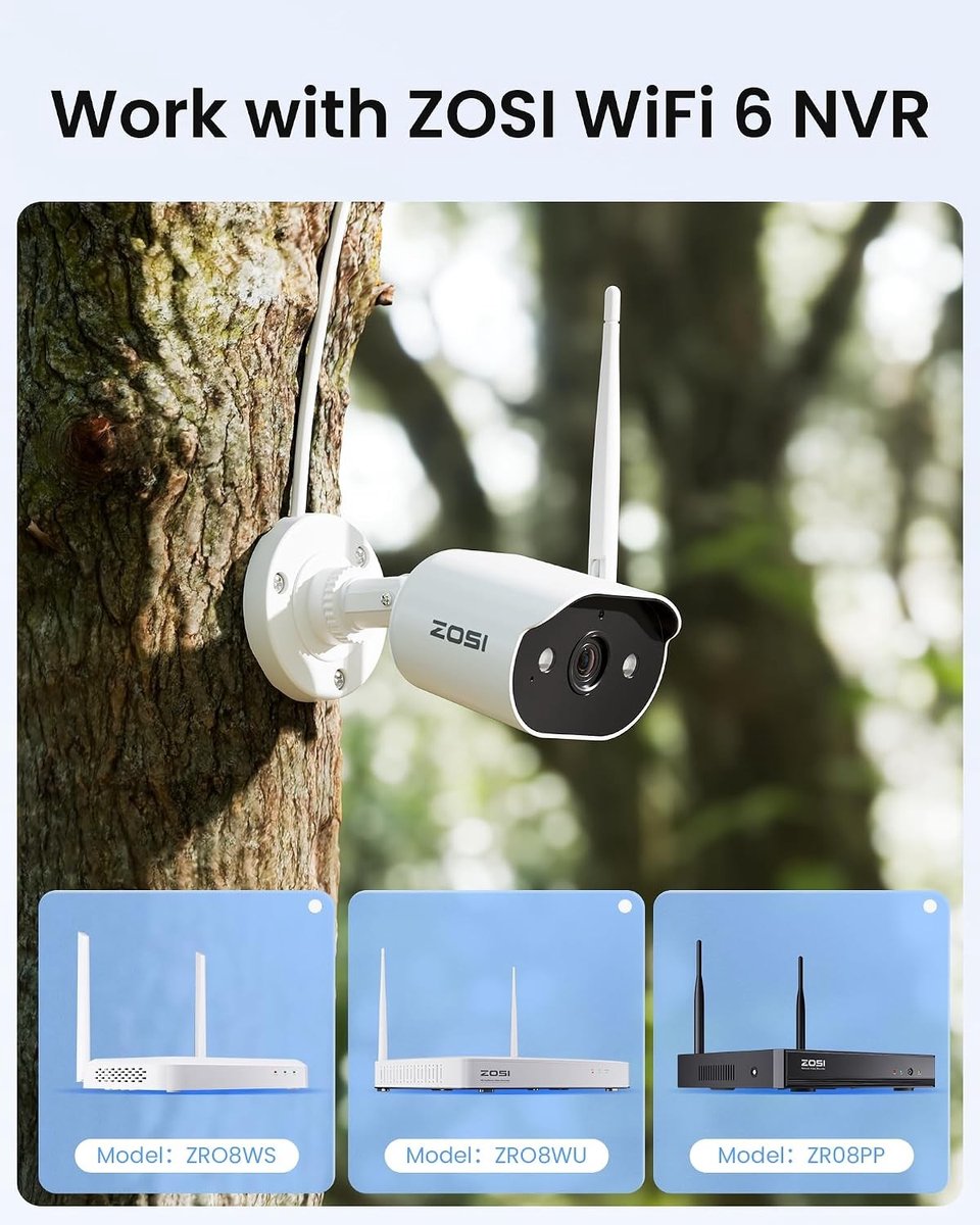 Buitencamera - Wit - HD Nachtzicht - Met Geluids- en Lichtalarm - Voor Binnen en Buiten