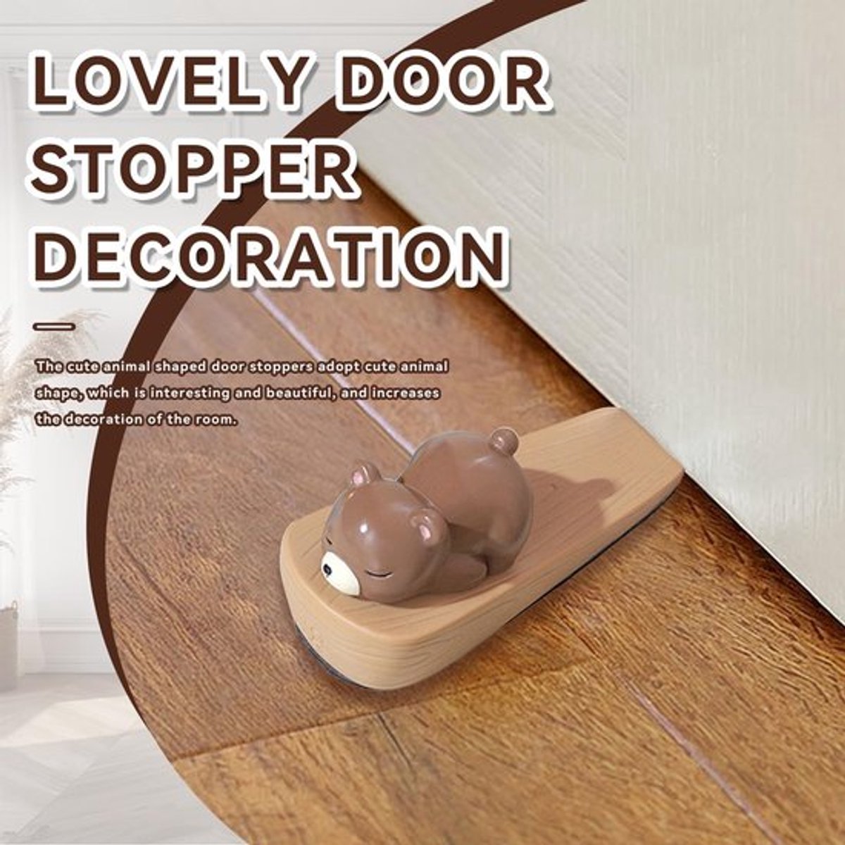 Deurstopper Dierlijke Vorm - Decoratieve Deurstoppers - Geluidsdempend - PVC Zacht Plastic - Muurbeschermer - Antibotsing - Deurwig